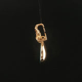 Denny Wong 14k Yellow Gold Opal and Diamond Plumeria Floral Pendant
