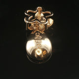 Denny Wong 14k Yellow Gold Opal and Diamond Plumeria Floral Pendant