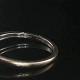 14k White Gold and 0.10cttw Cluster Diamond Heart Ring Size 7