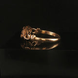 14k Yellow Gold and 0.15cttw Diamond Vintage Ladies Band Ring Size 6.75