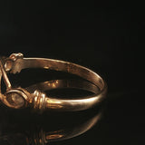 14k Yellow Gold and 0.15cttw Diamond Vintage Ladies Band Ring Size 6.75