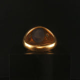 18k Yellow Gold Star Sapphire and 0.50cttw VS Diamond Vintage Ring Size 9.25