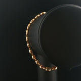 14k Yellow Gold 16.6g Bezel Set Multi Gemstone Circle Link Bracelet 7.25"