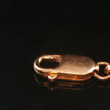 14k Rose Gold and Inlay Mother of Pearl XO Link Bracelet 7"