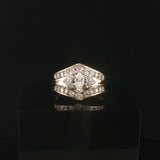 14k Yellow Gold and 1cttw Diamond Vintage Ladies Ring Size 7.25