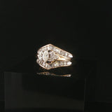 14k Yellow Gold and 1cttw Diamond Vintage Ladies Ring Size 7.25