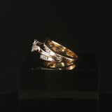 14k Yellow Gold and 1cttw Diamond Vintage Ladies Ring Size 7.25