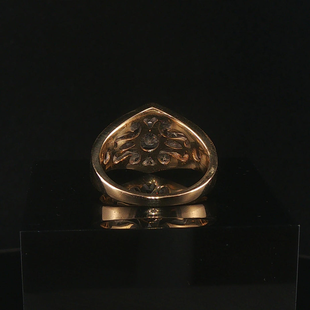 14k Yellow Gold and 1cttw Diamond Vintage Ladies Ring Size 7.25
