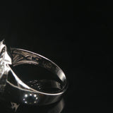 LeVian 18k White Gold 1.50ct Aquamarine and 0.50cttw Diamond Swirl Ring Size 7