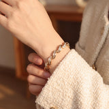 14k Yellow Gold and 2.50cttw Baguette Diamond Solid Wave Link Bracelet 7.25"