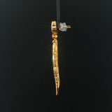 18k Yellow Gold and 1.50cttw VS Diamond Drop Dangle Earrings 2.25"