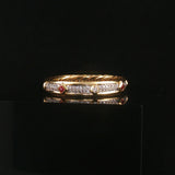 David Yurman 18k Yellow Gold Ruby & Diamond Modern Renaissance Band Ring Size 9