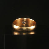 Antique 18k Yellow Gold and 0.50cttw OEC Diamond Starburst Ring Size 8.75