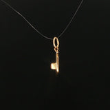 14k Yellow Gold and Yellow Sapphire Vintage Piece of Toast Charm