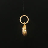 18k Yellow Gold and 0.34ct Marquise Diamond Vintage Charm Pendant