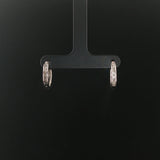 10k White Gold and 0.30cttw Diamond Hoop Earrings