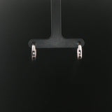 10k White Gold and 0.30cttw Diamond Hoop Earrings