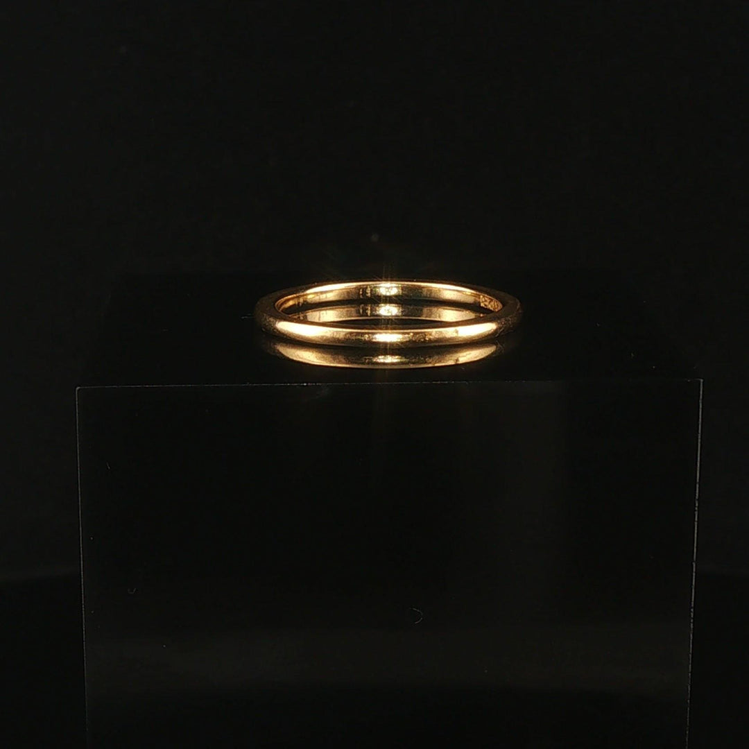 Jabel 18k Yellow Gold 2g Solid Thin 1.5mm Ladies Band Ring Size 5.75