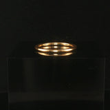 Jabel 18k Yellow Gold 2g Solid Thin 1.5mm Ladies Band Ring Size 5.75