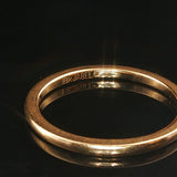 Jabel 18k Yellow Gold 2g Solid Thin 1.5mm Ladies Band Ring Size 5.75