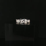 18k White Gold and 0.50cttw Diamond Band Ring Size 5.75