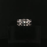 18k White Gold and 0.50cttw Diamond Band Ring Size 5.75