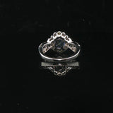 Effy 14k White Gold 1.5ct Tanzanite and 0.75cttw Diamond Halo Ring Size 7
