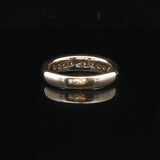 14k Yellow Gold and 1cttw Princess Cut Diamond Band Ring Size 5.75
