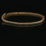 14k Yellow Gold and 1cttw Natural Diamond Tennis Bracelet 6.5"