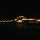 Roberto Coin 18k Yellow Gold and Diamonds Flamingo Pendant Necklace Italy 17"