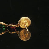 Marco Bicego Paradise 18k Yellow Gold and Multi Gemstone Drop Dangle Earrings