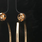 Roberto Coin 18k Yellow Gold and 1.4cttw Inside Out Hoop Earrings Italy 1.75"