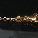 18k Yellow Gold Ruby and Diamond Cross Pendant Cable Link Necklace