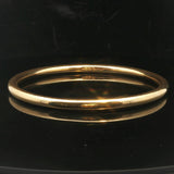 Tiffany & Co. 18k Yellow Gold 17.3g Polished Round Bangle Bracelet Italy 8"