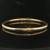 Tiffany & Co. 18k Yellow Gold 17.3g Polished Round Bangle Bracelet Italy 8"