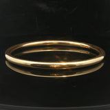 Tiffany & Co. 18k Yellow Gold 17.3g Polished Round Bangle Bracelet Italy 8"