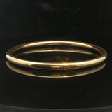 Tiffany & Co. 18k Yellow Gold 17.3g Polished Round Bangle Bracelet Italy 8"
