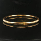 Tiffany & Co. 18k Yellow Gold 17.3g Polished Round Bangle Bracelet Italy 8"