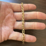 18k Yellow Gold 13g Solid Vintage 5.5mm Mariner Link Bracelet 7.25"