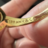Tiffany & Co. 18k Yellow Gold Open Heart With Bow Ring Size 5.5