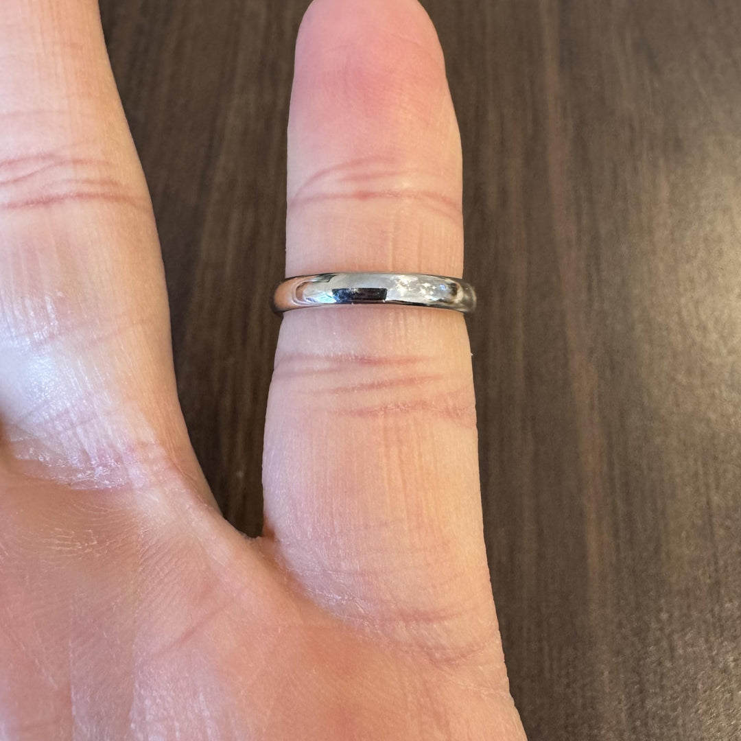 Tiffany & Co. Platinum 3mm Polished Band Ring Size 5.5
