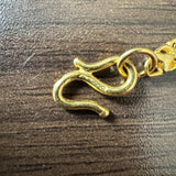 24k Pure Yellow Gold 5.3g Solid Diamond Cut 3.5mm Fancy Link Bracelet 6.5"