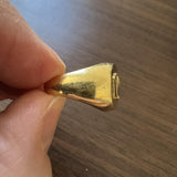 18k Yellow Gold 6.1g Ladies Rolex Style Crown Ring Size 5