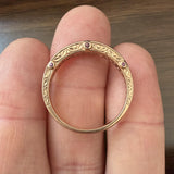 14k Rose Gold and 0.75cttw Diamond Vintage Men's Band Ring Size 11.75