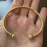 Eden 14k Yellow Gold 28.9g Solid Heave Cuff Bangle Bracelet 8"