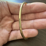 14k Yellow Gold 7.7g Ladies Polished Slip On Bangle Bracelet 7.5"