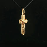 19k Portuguese Yellow Gold 7g Vintage Cross Crucifix Pendant 1.75"