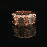 14k Yellow Gold 14.2g Solid Multi Gemstone Band Ring Size 6.25