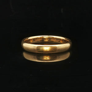 Tiffany & Co. Antique 22k Yellow Gold 4.1g Solid 3.5mm Band Ring Size 7.75