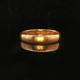 22k Yellow Gold 3.5g Solid 4mm Band Ring Size 8